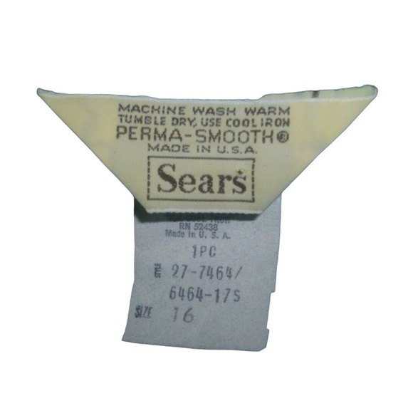 Vintage 70's Sears Perma-Smooth Turquoise Classic Secretary Dress Retro Plus 16 - Picture 8 of 10